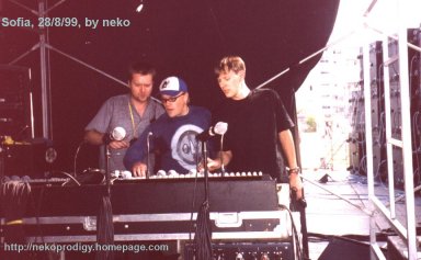 Keith behind the mixing desk